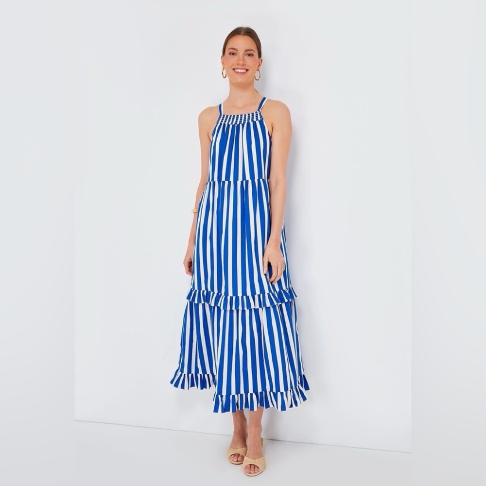 NWT Pomander Place Blue Stripe Avondale Dress